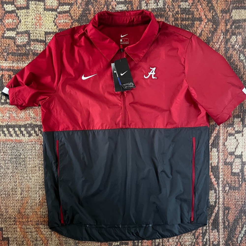 ALABAMA CRIMSON TIDE WINDBREAKER SHORT SLEEVE